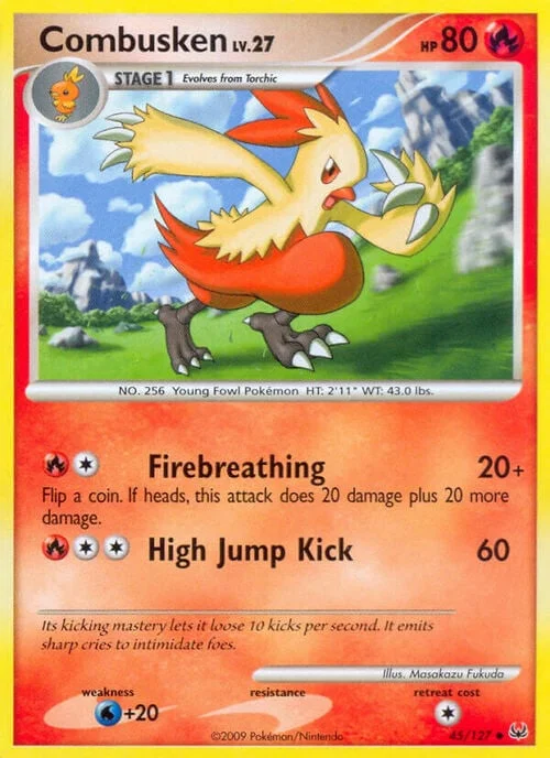 Combusken Lv.27 — Platinum