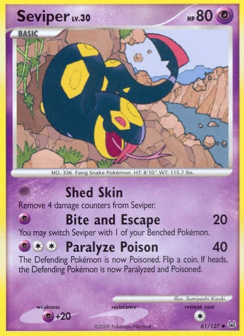 Seviper Lv.30 — Platinum