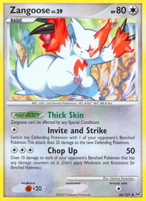 Zangoose Lv.29 — Platinum