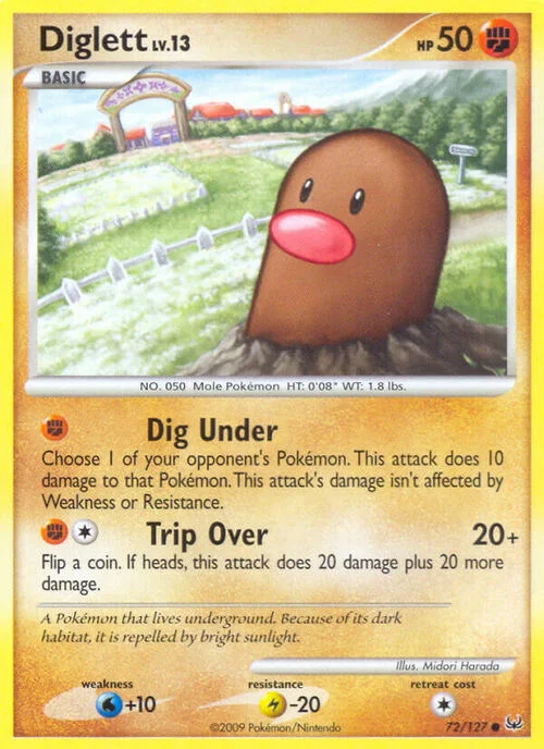 Diglett Lv.13 — Platinum