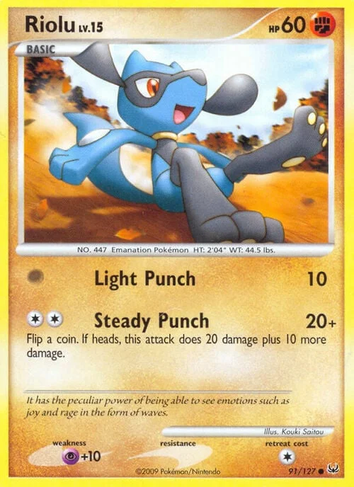 Riolu Lv.15 — Platinum