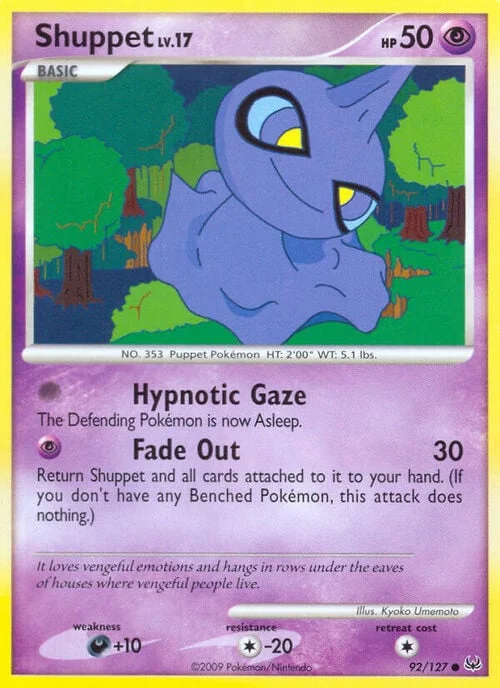 Shuppet Lv.17 — Platinum