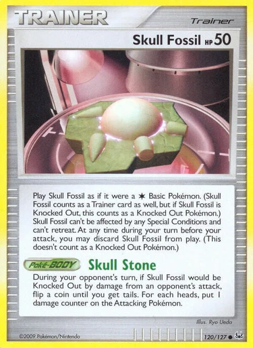 Skull Fossil — Platinum
