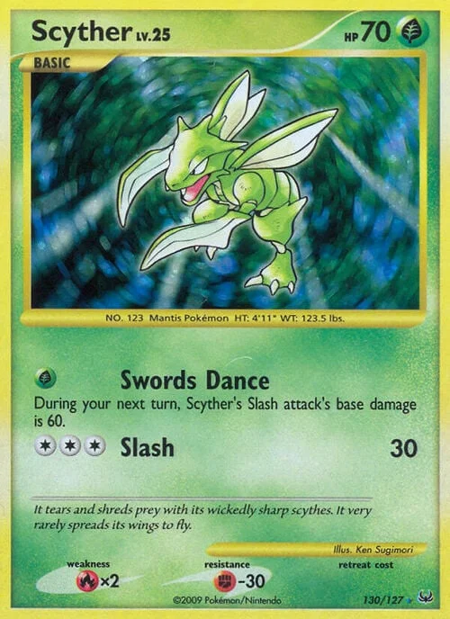 Scyther Lv.25 — Platinum