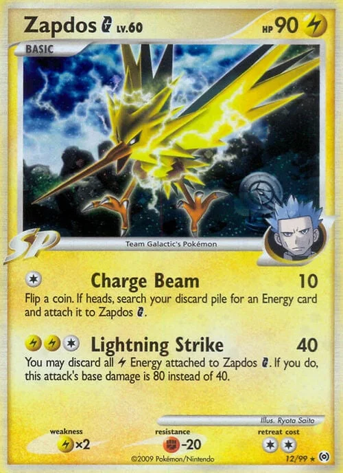 Zapdos G Lv.60 — Platinum Arceus