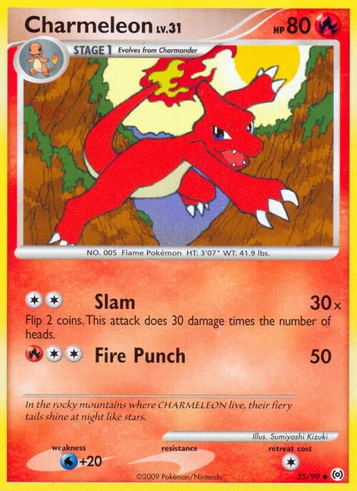 Charmeleon Lv.31 — Platinum Arceus