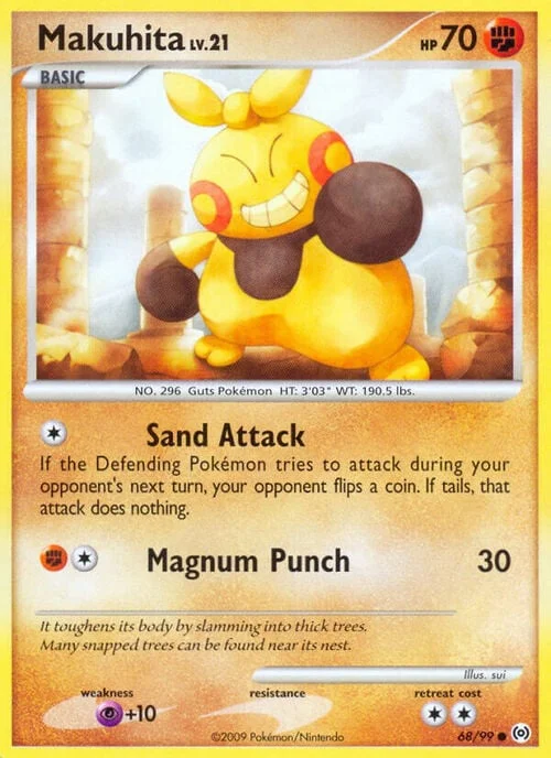 Makuhita Lv.21 — Platinum Arceus