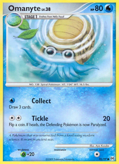 Omanyte — Platinum Arceus