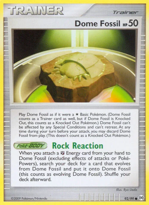 Dome Fossil — Platinum Arceus