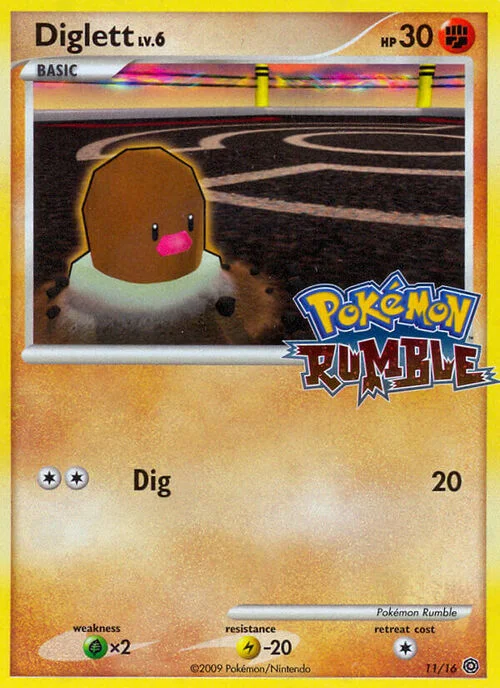 Diglett Lv.6 — Pokémon Rumble