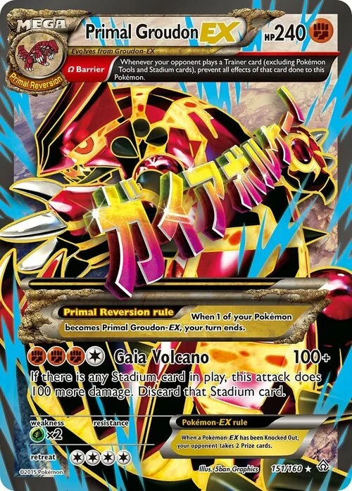 Primal Groudon EX — Primal Clash