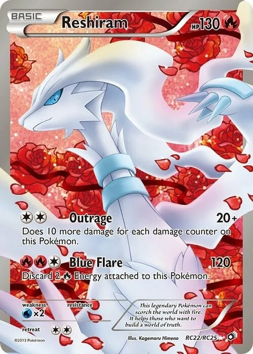 Reshiram — Radiant Collection Legendary Treasure