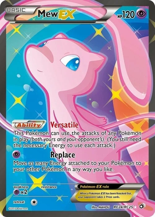 Mew ex — Radiant Collection Legendary Treasure