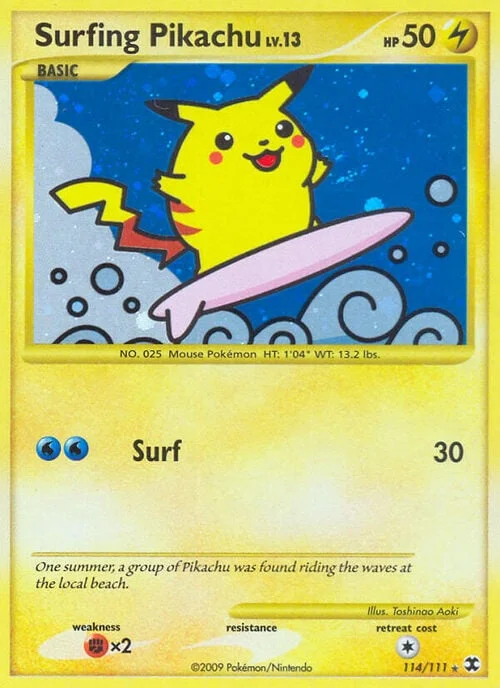 Surfing Pikachu LV.13 — Rising Rivals