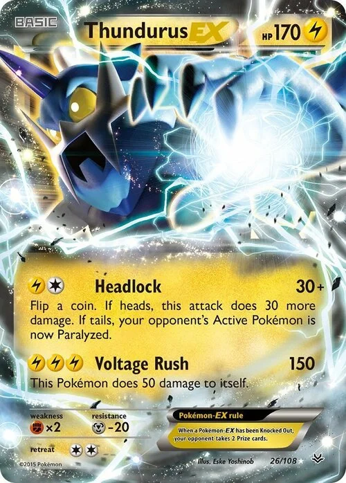 Thundurus EX — Roaring Skies