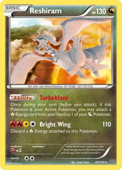 Reshiram — Roaring Skies