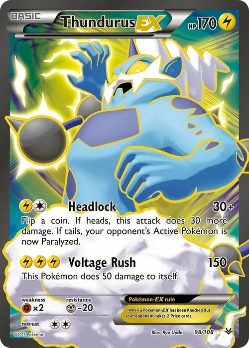 Thundurus EX — Roaring Skies