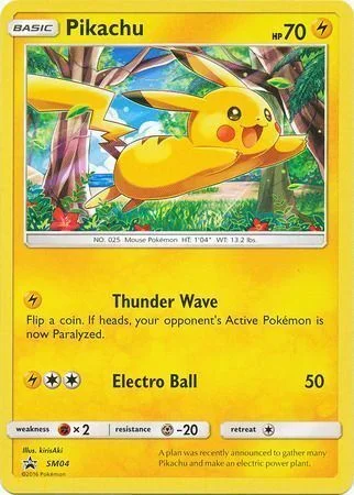 Pikachu — SM Black Star Promos