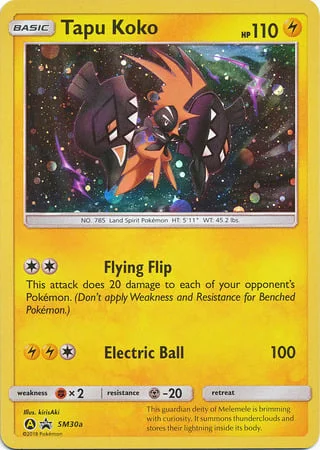 Tapu Koko — SM Black Star Promos