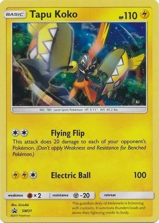 Tapu Koko — SM Black Star Promos