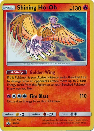 Shining Ho-Oh — SM Black Star Promos