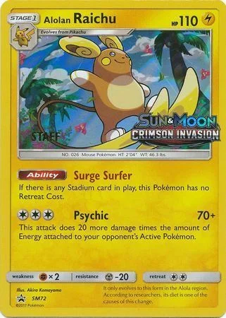 Alolan Raichu — SM Black Star Promos
