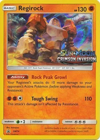 Regirock — SM Black Star Promos