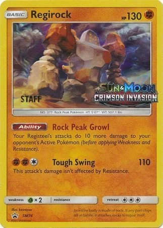 Regirock — SM Black Star Promos