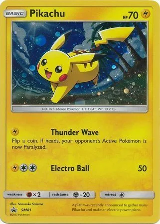 Pikachu — SM Black Star Promos
