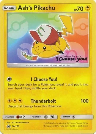 Ash's Pikachu — SM Black Star Promos