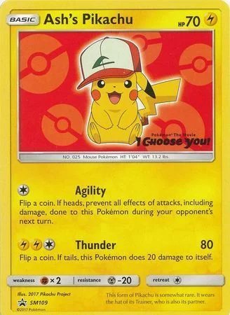 Ash's Pikachu — SM Black Star Promos