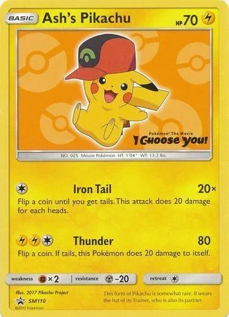 Ash's Pikachu — SM Black Star Promos