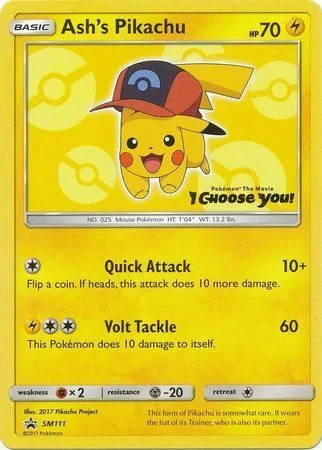 Ash's Pikachu — SM Black Star Promos