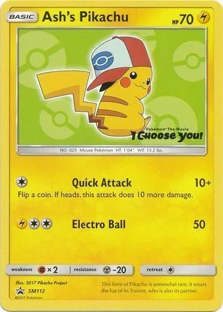 Ash's Pikachu — SM Black Star Promos