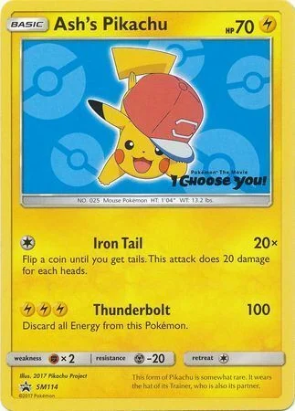 Ash's Pikachu — SM Black Star Promos