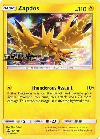 Zapdos — SM Black Star Promos