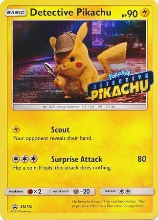 Detective Pikachu — SM Black Star Promos