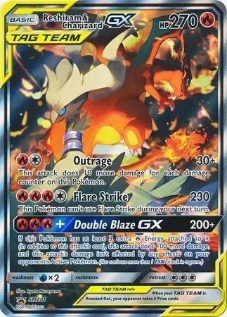 Reshiram & Charizard GX — SM Black Star Promos