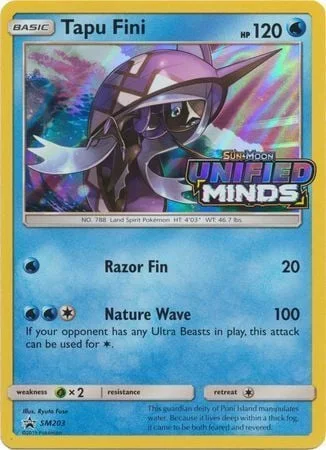 Tapu Fini — SM Black Star Promos