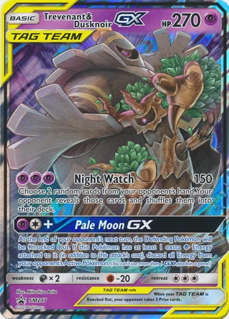 Trevenant & DusknoirTag Team GX — SM Black Star Promos