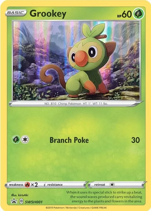 Grookey — SWSH Black Star Promos