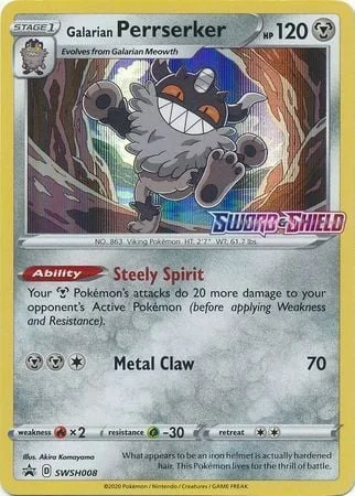 Galarian Perrserker — SWSH Black Star Promos
