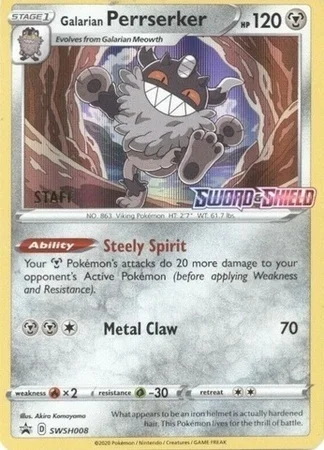 Galarian Perrserker — SWSH Black Star Promos