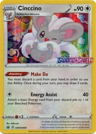Cinccino — SWSH Black Star Promos