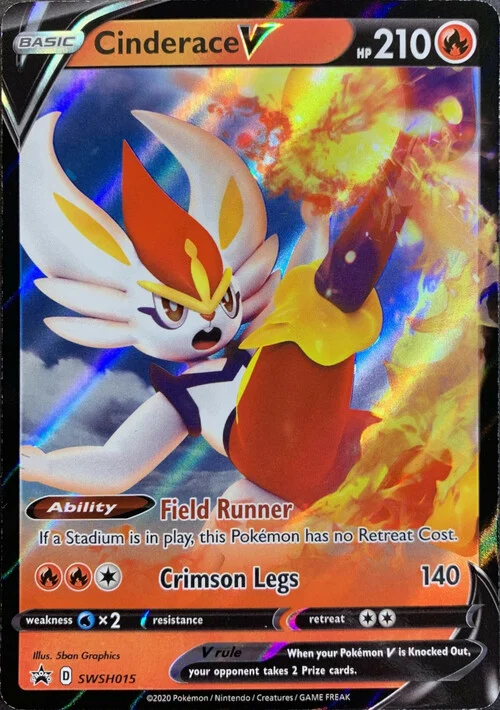 Cinderace V — SWSH Black Star Promos