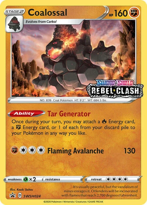 Coalossal — SWSH Black Star Promos