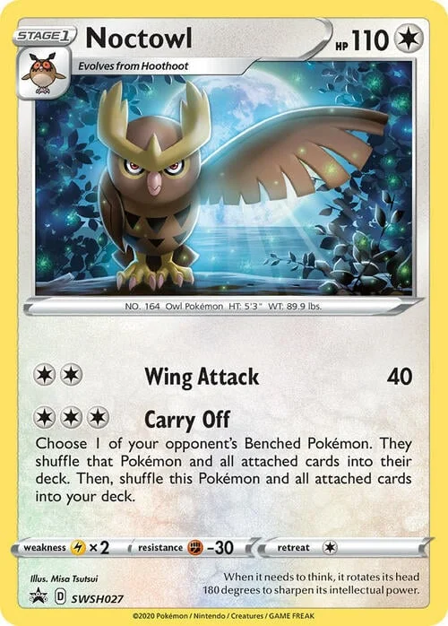 Noctowl — SWSH Black Star Promos