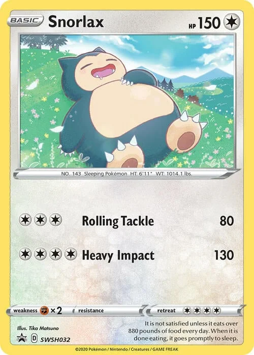 Snorlax — SWSH Black Star Promos