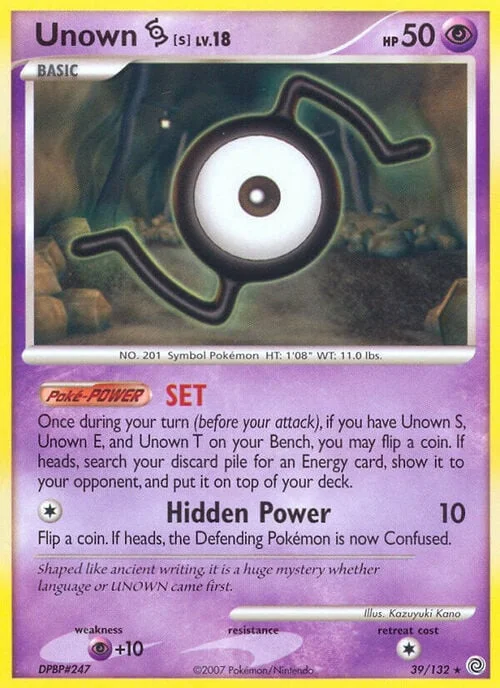 Unown [S] Lv.18 — Secret Wonders