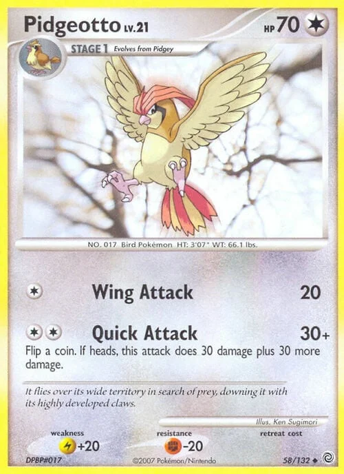 Pidgeotto Lv.21 — Secret Wonders